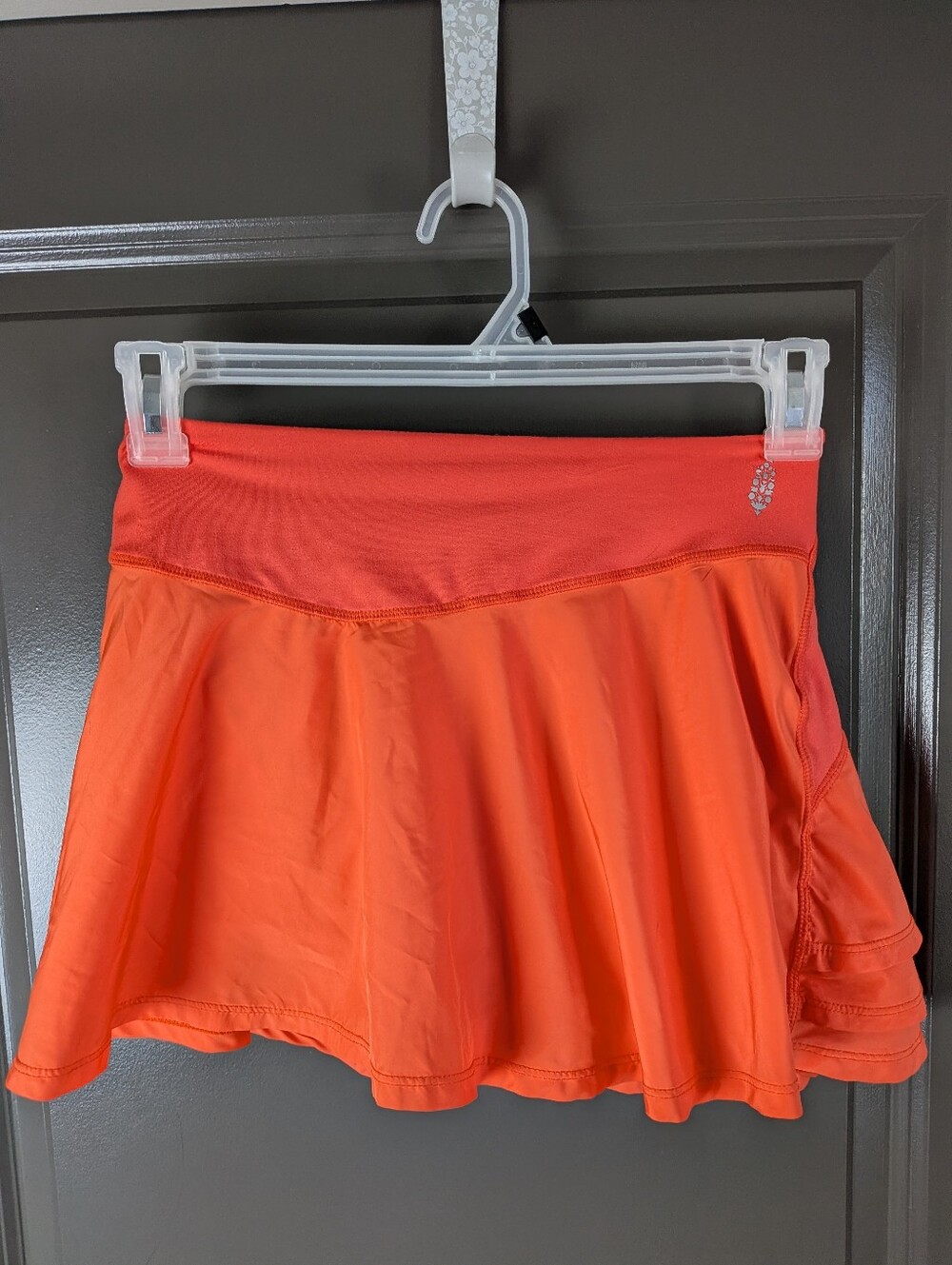 FP Movement by Free People Coral-Orange Active Skort S Hidden Pocket